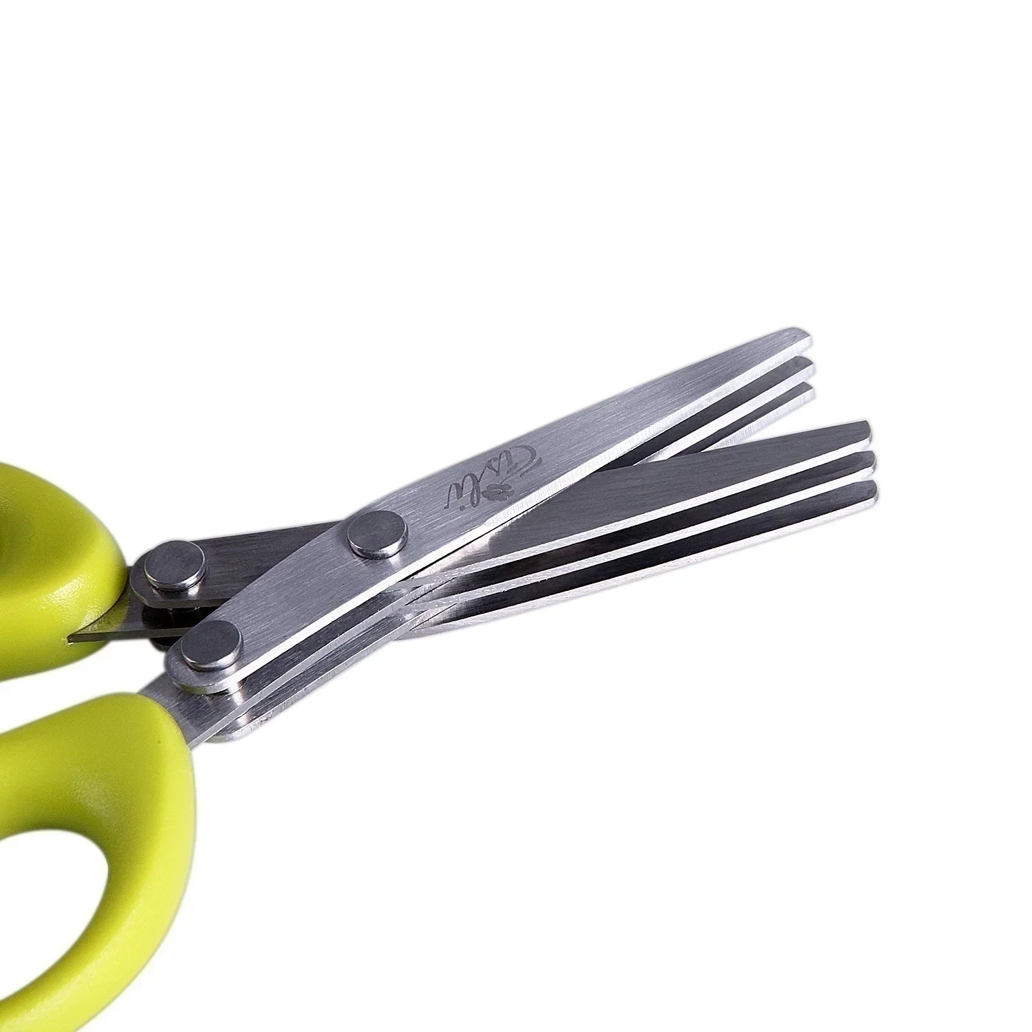 Multi-functional Stainless Steel 3/5 Layer Kitchen Scissors Pepper Shredded Chopped Scallion Cutter Laver Cut Cooking Tool - Image 8
