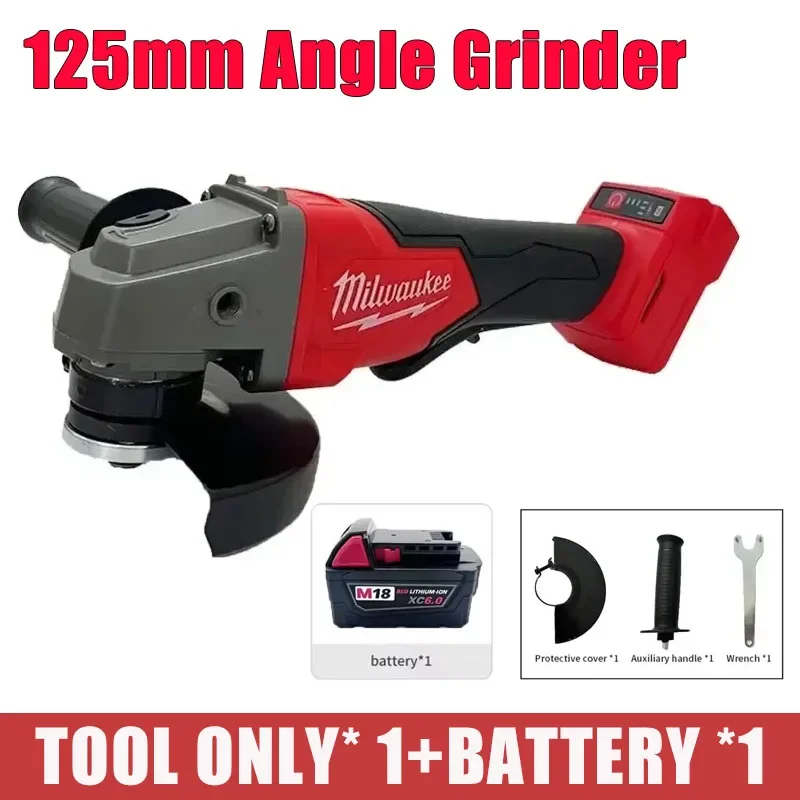 Milwaukee Brushless Cordless Electric Impact Hammer Drill Angle Grinder Electric Circular Saw With18v Battery Combo Kits Power - Image 25