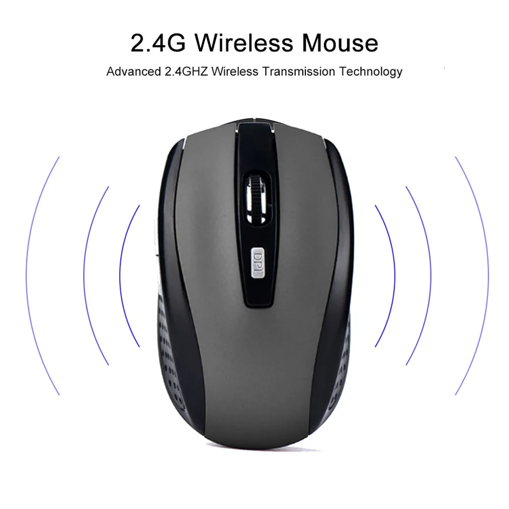 2.4G Wireless Mouse 2.4Ghz Gaming Mouse 6D Optical Wireless Mouse Slim Mini Noiseless Mice DPI1600 for Macbook PC Laptop - Image 4
