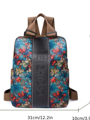 Mochila de mano retro de gran capacidad, versátil y de estilo étnico moderno para mujer y hombre, fácil de usar y a la moda