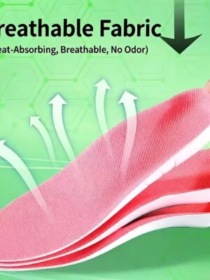 2 plantillas de EVA con suelas gruesas y suaves y absorción de impactos, que mejoran la comodidad durante el ejercicio. Son transpirables, absorben el sudor, antideslizantes, duraderas y aptas tanto para hombres como para mujeres.