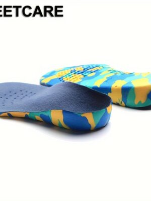 1 Par Plantillas Cortables Transpirables para Niños con Soporte de Arco, Inserto para Correr, Cojín Transpirable, Suela para Zapatillas Deportivas para Pies Pequeños, Almohadillas para Tamaños Pequeños