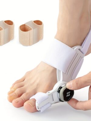 Corrector de Juanetes Ajustable con Correa Suave - Férulas Médicas para Alineación del Dedo Gordo, Alivio del Dolor en Hallux Valgus y Juanetes - Soporte No Ortopédico para Hombres y Mujeres - Uso en Pie Izquierdo/Derecho, Ajuste Cómodo y Seguro, Ideal para Estilo de Vida Activo