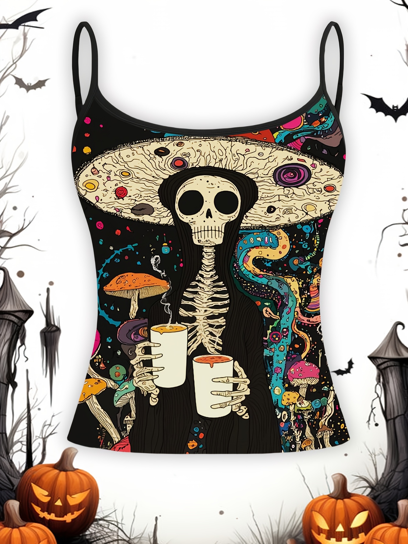 Camisola de moda para mujer con estampado, ropa casual versátil para exteriores, top Cami para mujer