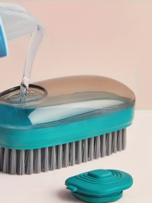 1pc Cepillo de Limpieza Líquido Multifuncional, Herramienta de Limpieza con Pelo Suave para Ropa, Sombreros y Zapatos, Adición Automática de Líquido para la Limpieza, Cepillo de Lavandería