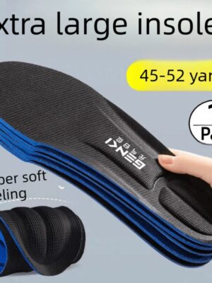 Plantillas para zapatos extragrandes, extendidas, de talla grande, de gran tamaño 47 48 49 50 52 para peso pesado, almohadillas para el antepié para hombres y mujeres, plantillas para zapatillas de deporte con soporte para el arco, que aumentan la altura, de alta elasticidad, suaves, agradables para